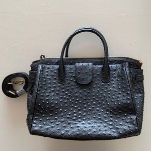 NWT Muska Milano Ostrich Genuine Leather Handbag